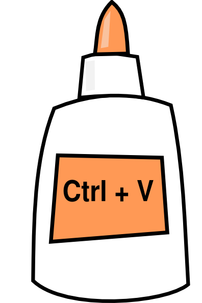 Ctrl + V = Paste Clip Art at Clker.com.