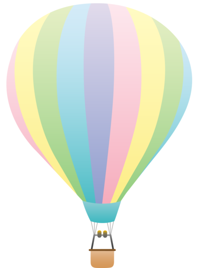 Pastel Balloons Clipart.