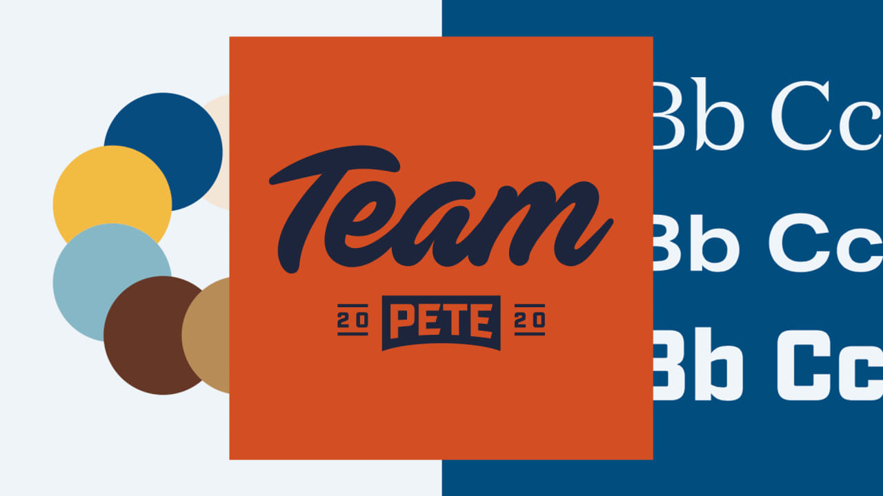 See Pete Buttigieg\'s logo and branding for the 2020.