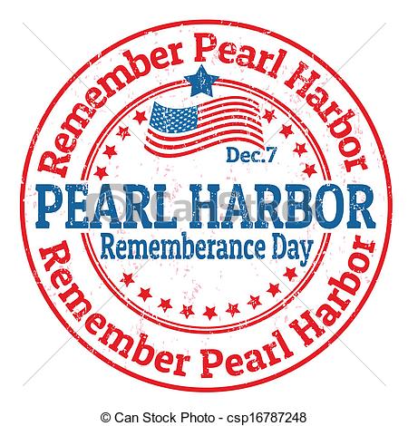 EPS Vector of Pearl Harbor Rememberance Day stamp.