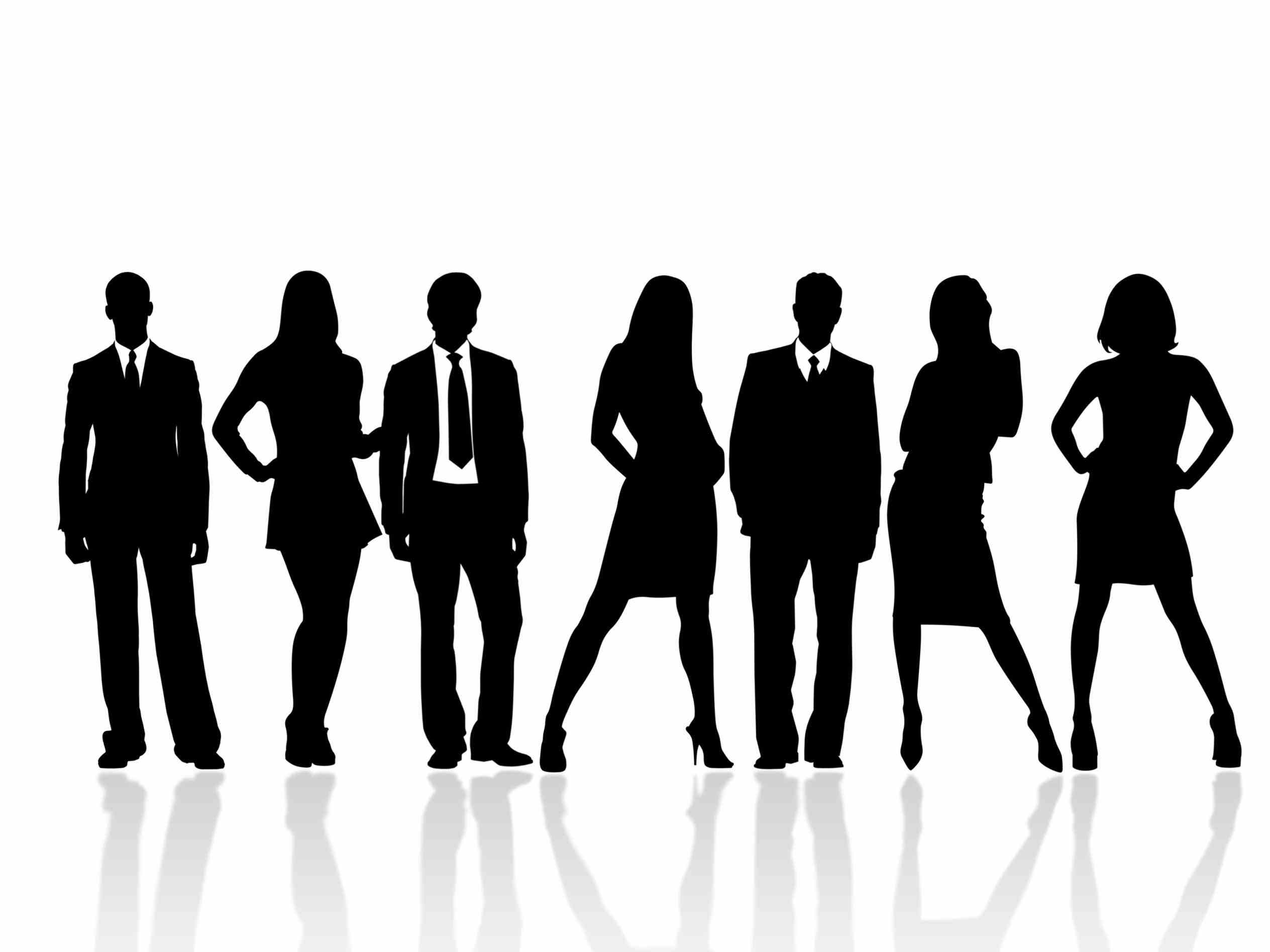 business people silhouette png.