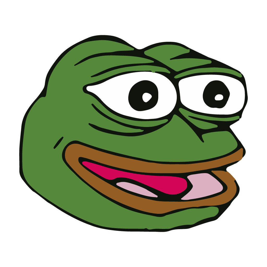 Happy Pepe FeelsGoodMan transparent PNG.