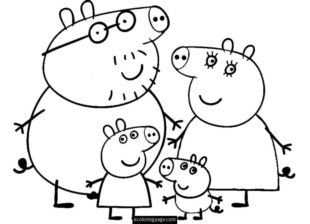 Peppa pig clipart black and white 3 » Clipart Portal.