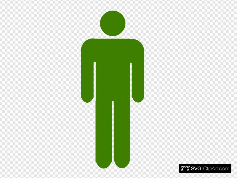 Army Green Stick Figure Clip art, Icon and SVG.