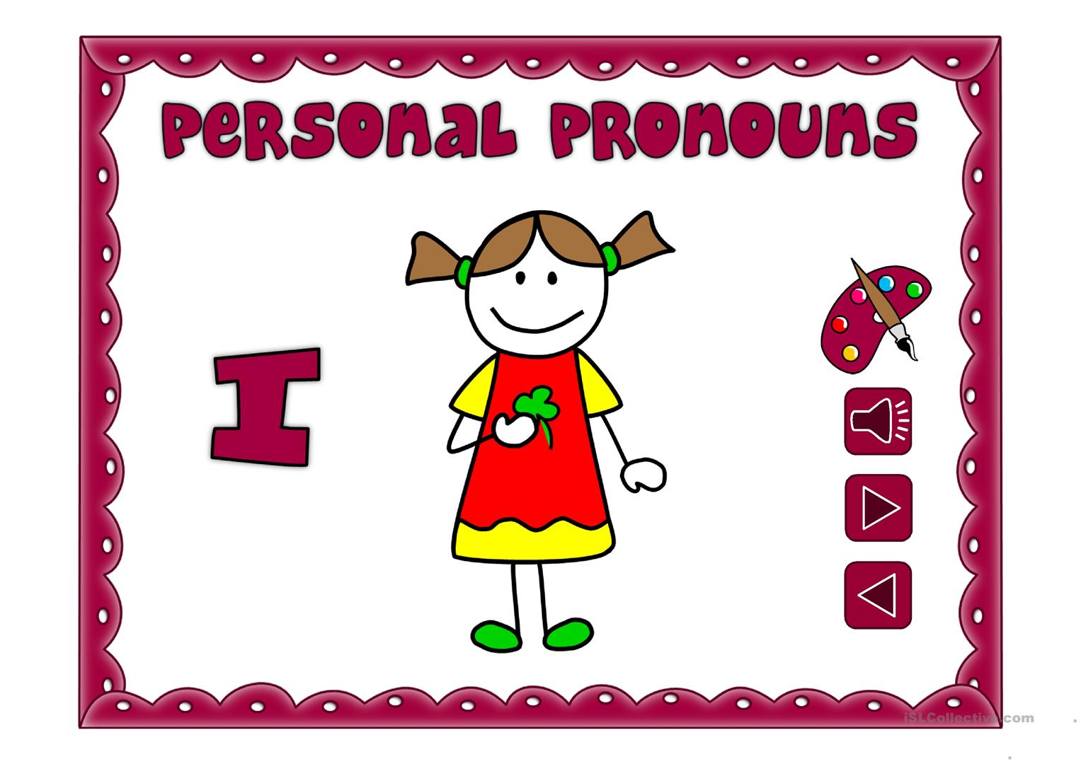 Personal pronouns.