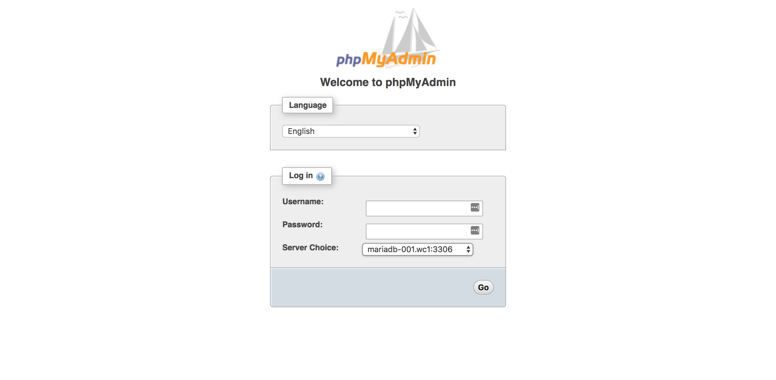 Using phpMyAdmin.