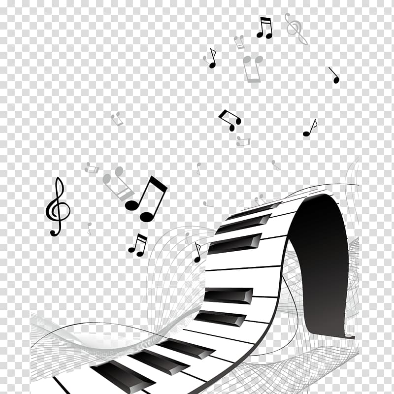 Piano notes art, Piano Musical instrument Flute Keyboard.