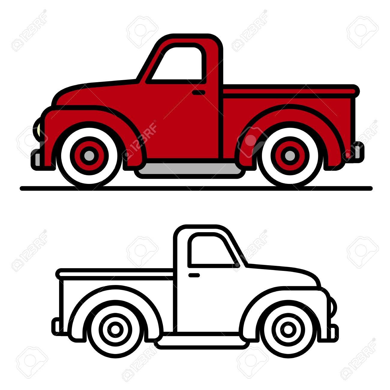 Best Cartoon Pickup Truck Clipart Rumors.