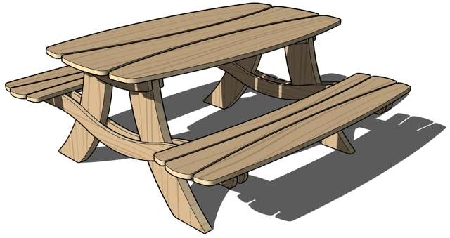 Picnic table clipart 4.