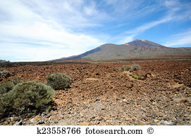 La catedral rock national park las canadas del teide Stock Photo.