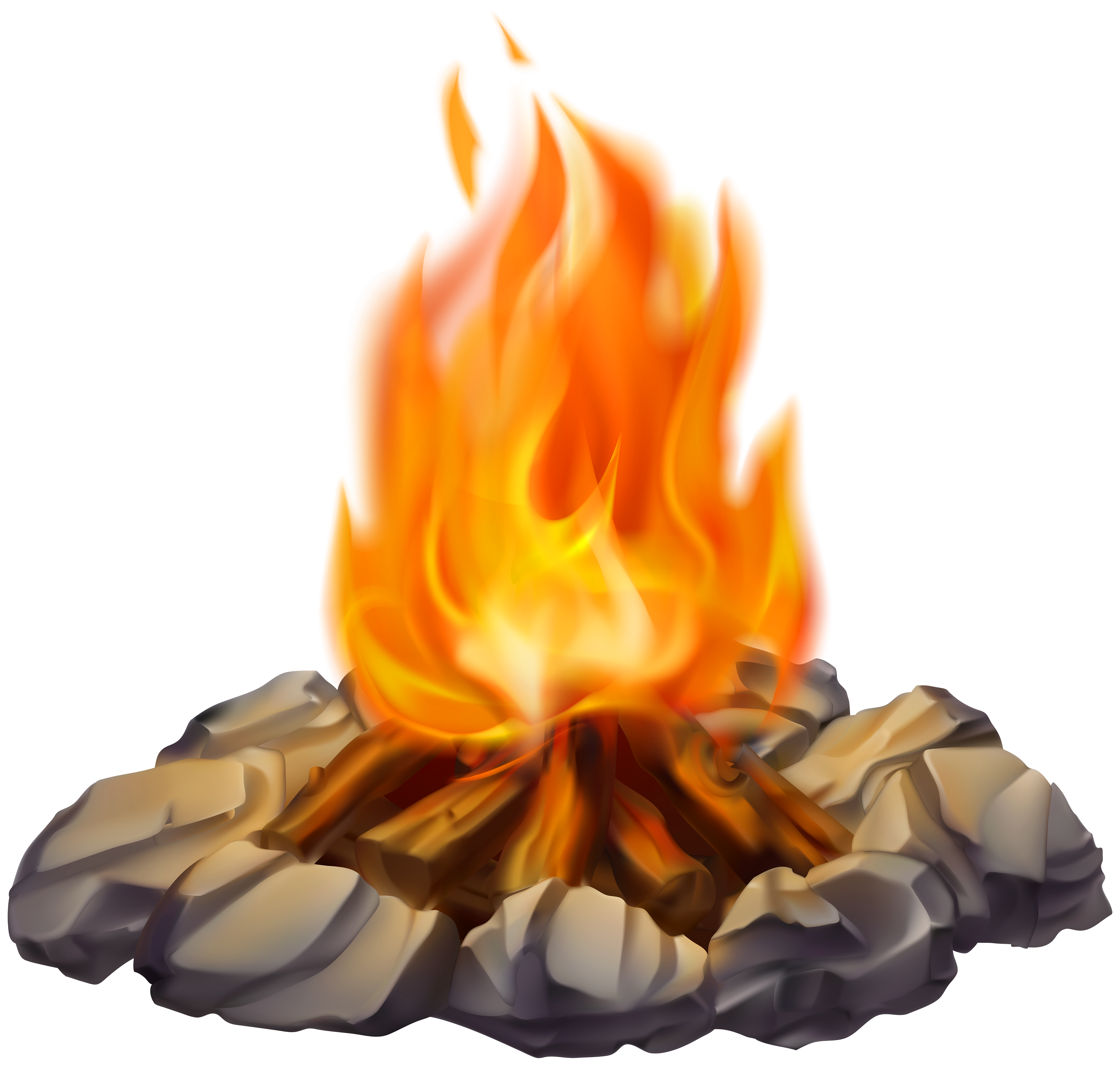 Campfire PNG Clip Art Image.