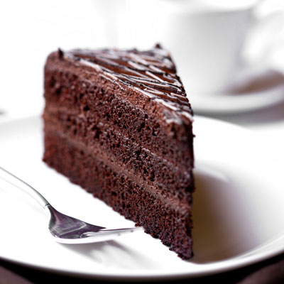 Slice Of Chocolate Cake.