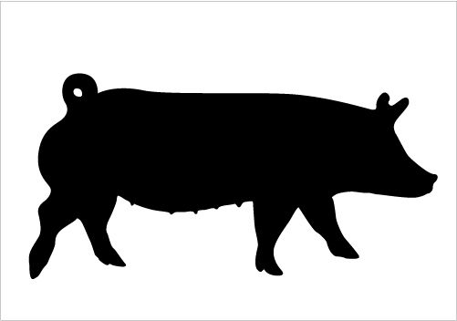 Pig Silhouette.