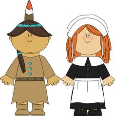 Pilgrim and indian clipart 2 » Clipart Station.