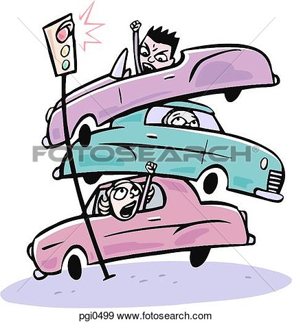 Car Pile Up Clipart.