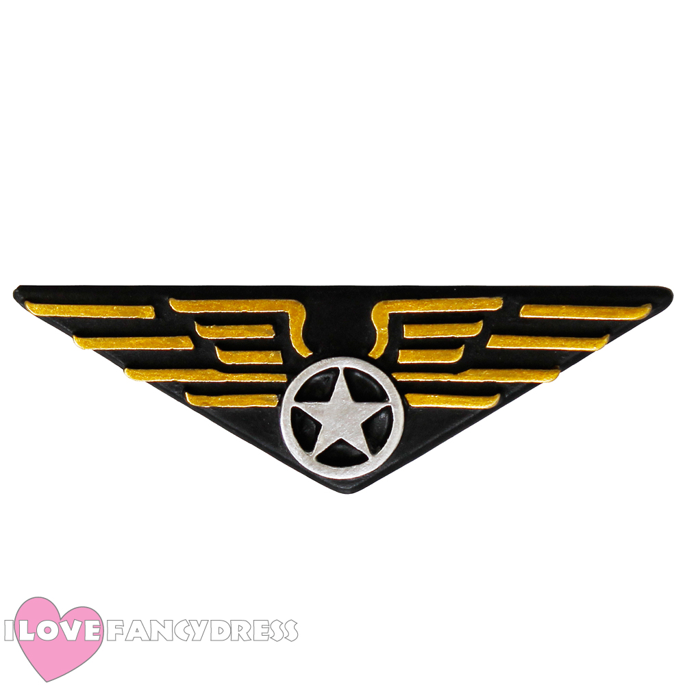 Details about PILOT CAP ACCESSORIES CHOOSE AIRLINE FIGHTER CAPTAIN AVIATOR  80S BADGE UNIFORM.