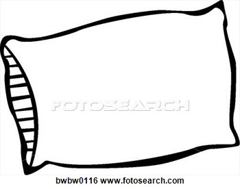 Clipart with pillowcase over head.