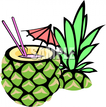 Pineapple Cartoon clipart.