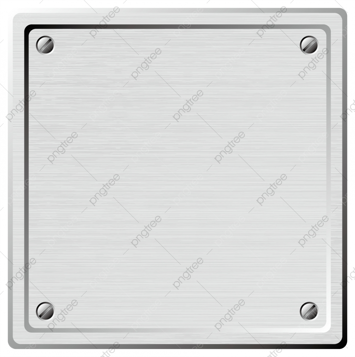 Placa de metal png.