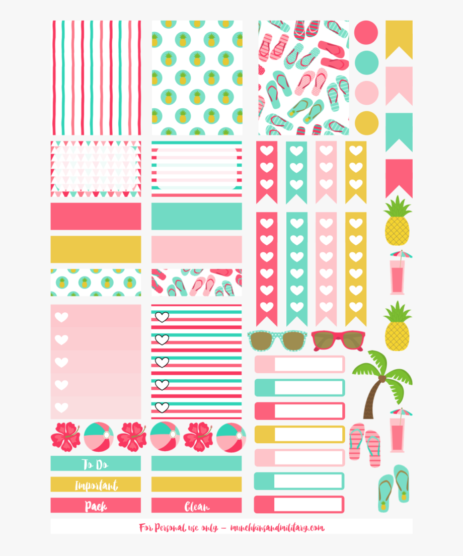 Image Stock Planner Clipart Sticker.