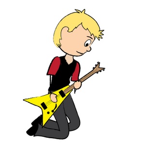 Man Playing Guitar Clipart.