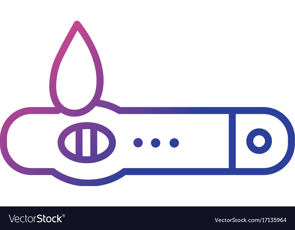 Line woman medical pregnancy test checking.