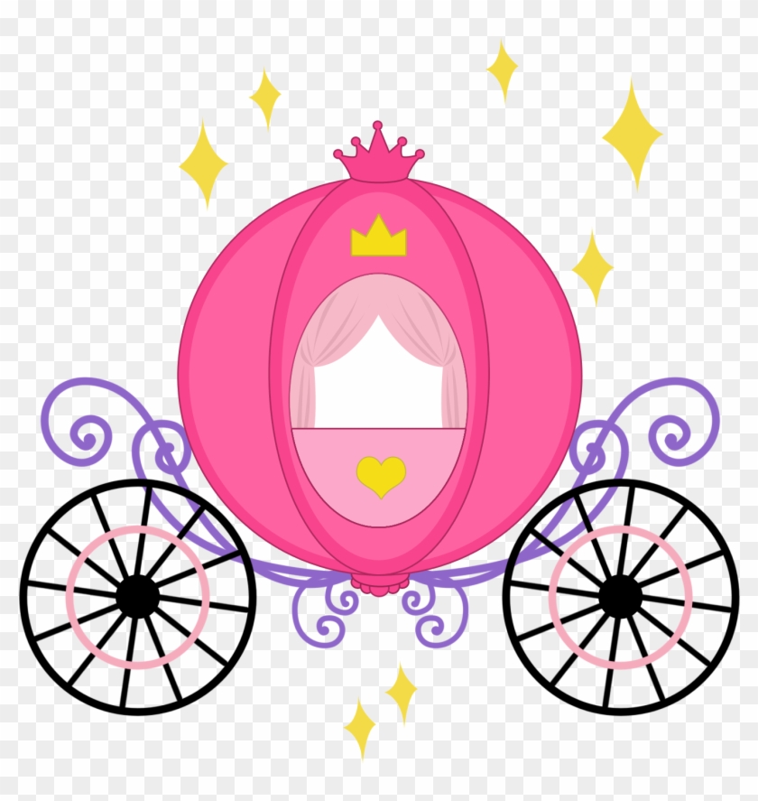 Baby Girl Clipart, Cinderella Carriage, Princess Carriage.