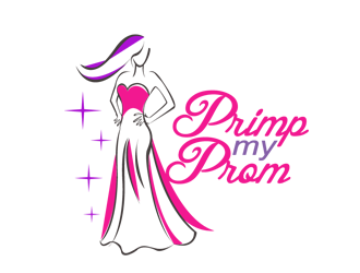 Primp my Prom logo design.