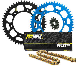 Details about Pro Taper front & rear sprocket & PT428MX chain kit.