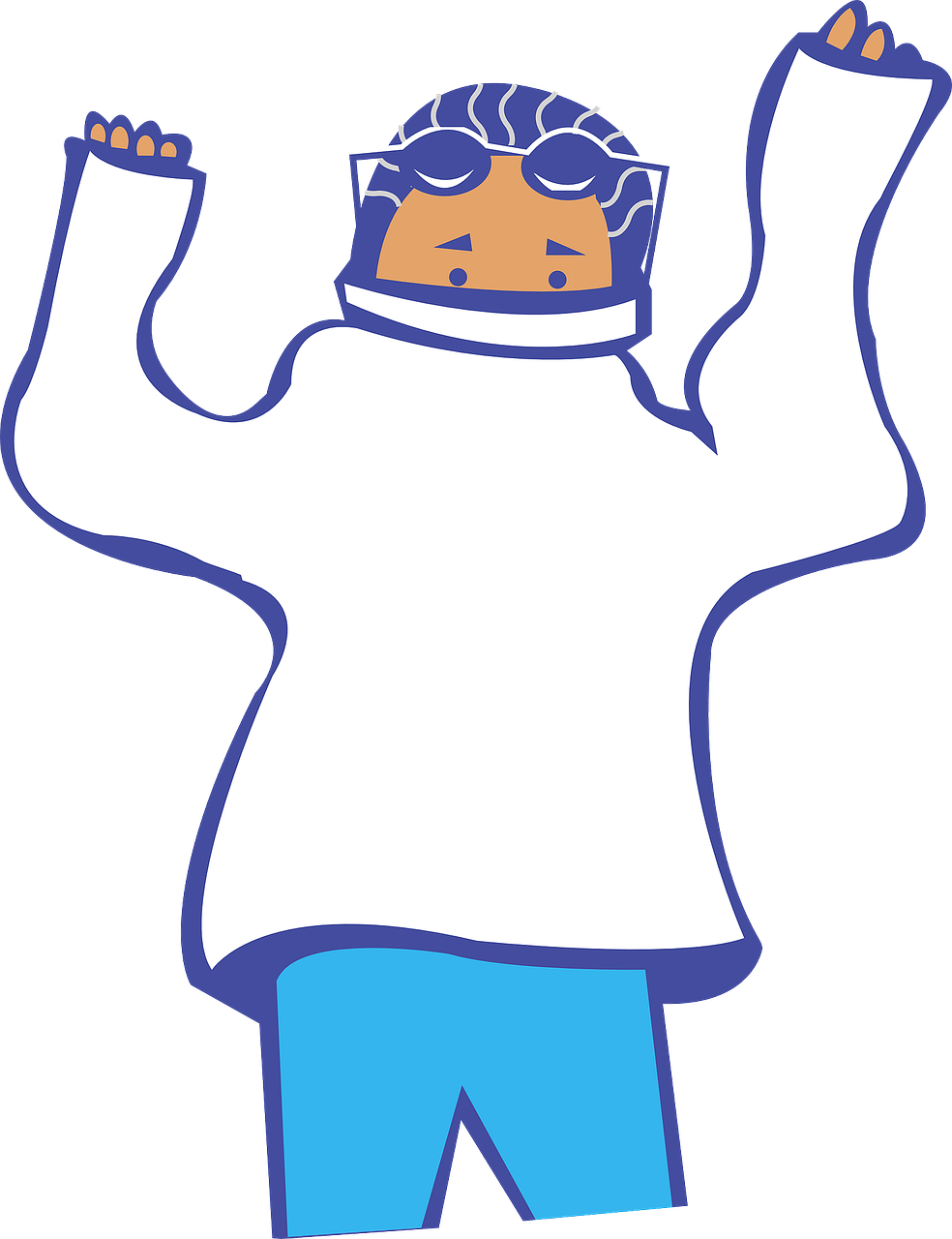 Boy In Pajamas Clipart.