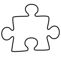 Printable Puzzle Pieces Template.