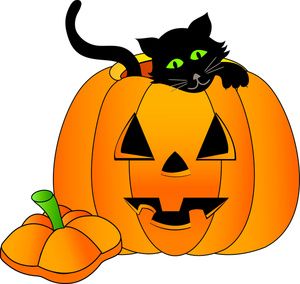 Happy Halloween Pumpkin Clipart.