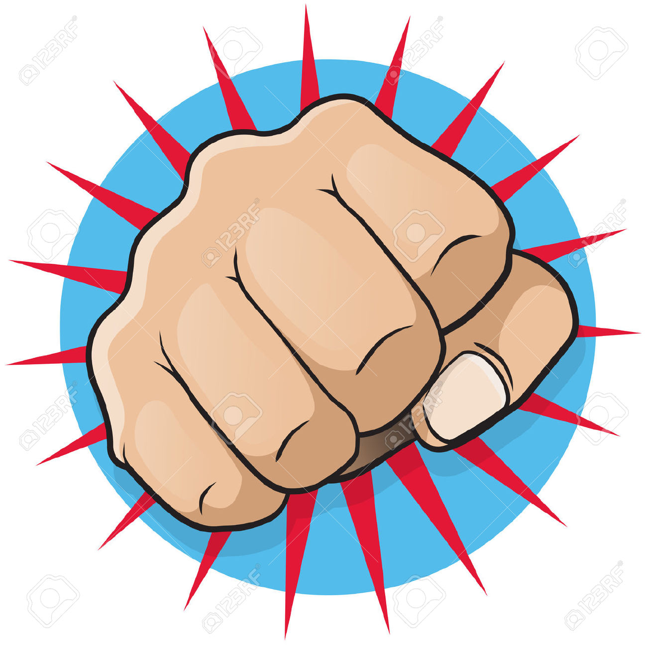 Fist punch clipart.