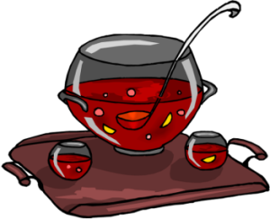 Punch bowl clipart.