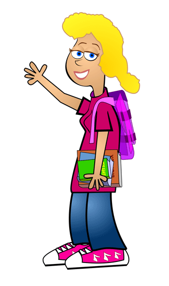 Girl Pupil Clip Art.