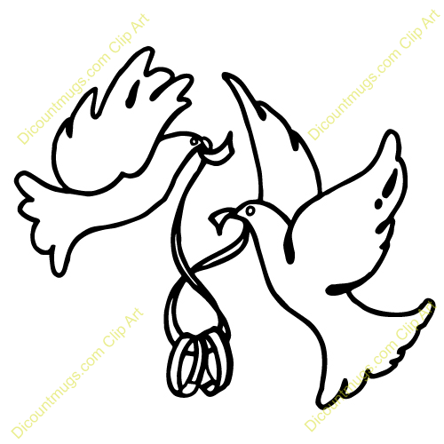 Two Dove Clipart.