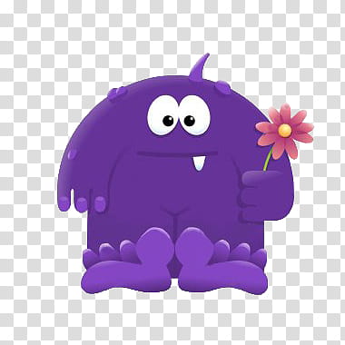 Monsters, purple monster illustration transparent background.