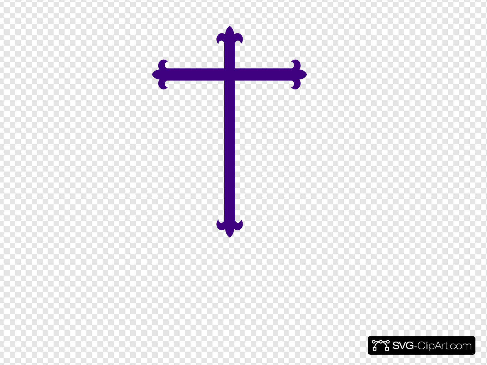 Purple Cross Clip art, Icon and SVG.