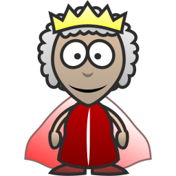 Happy Queen Icon, PNG ClipArt Image.