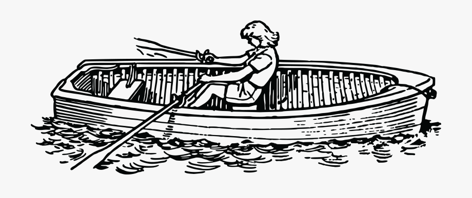 Clipart Rowboat Big Image.