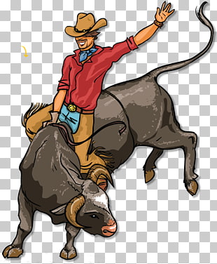 Bull riding Rodeo , bull PNG clipart.