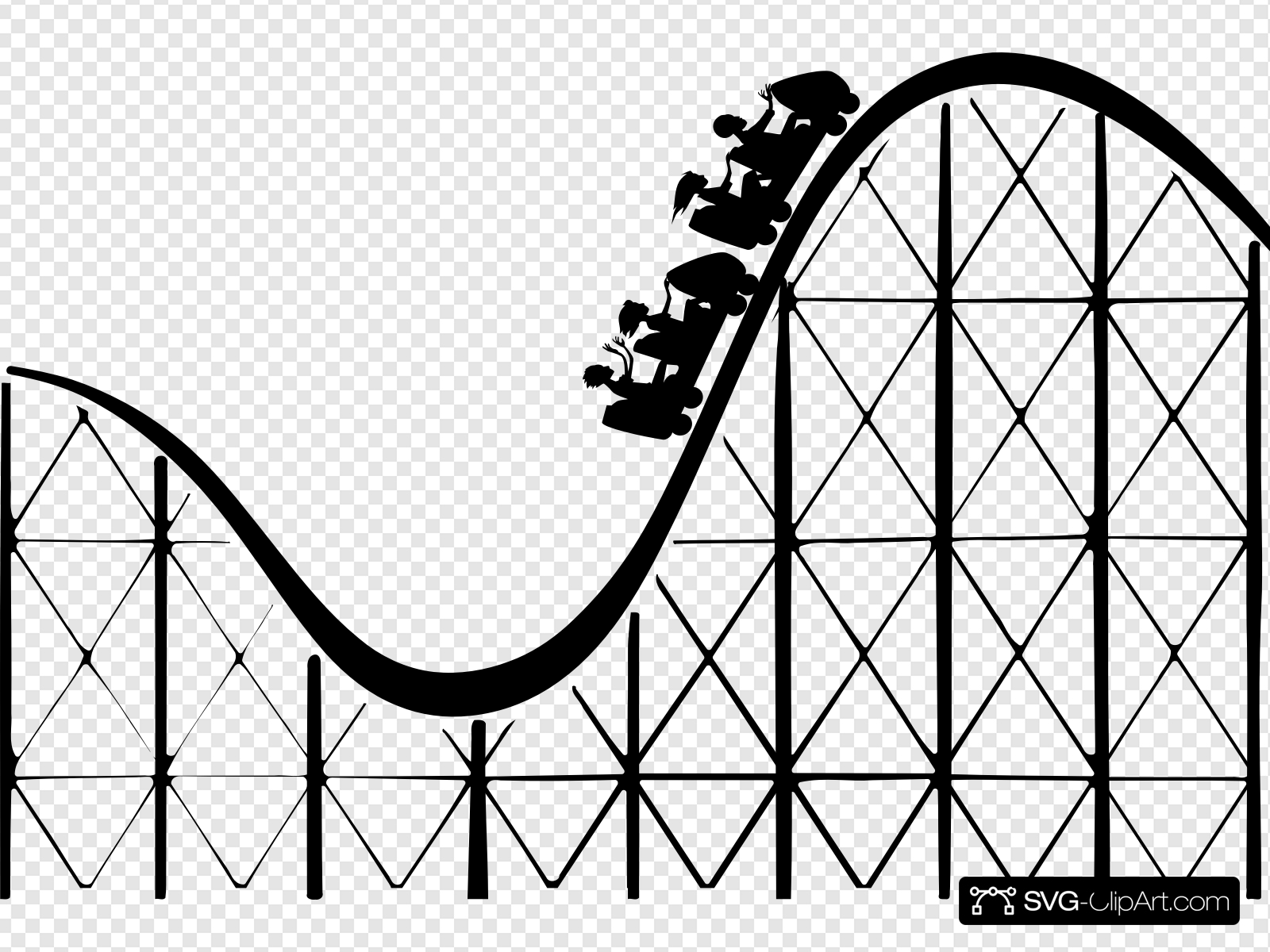 Roller Coaster Clip art, Icon and SVG.