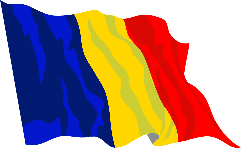 Clip Art Flag of Romania.