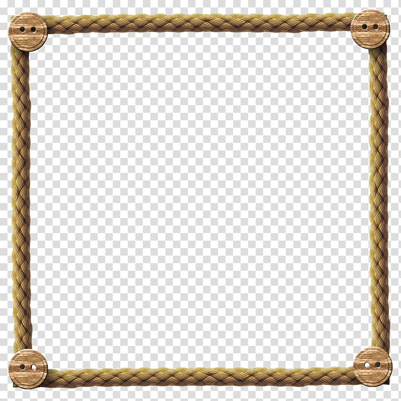 Square beige rope frame, Borders and Frames Rope Frames.