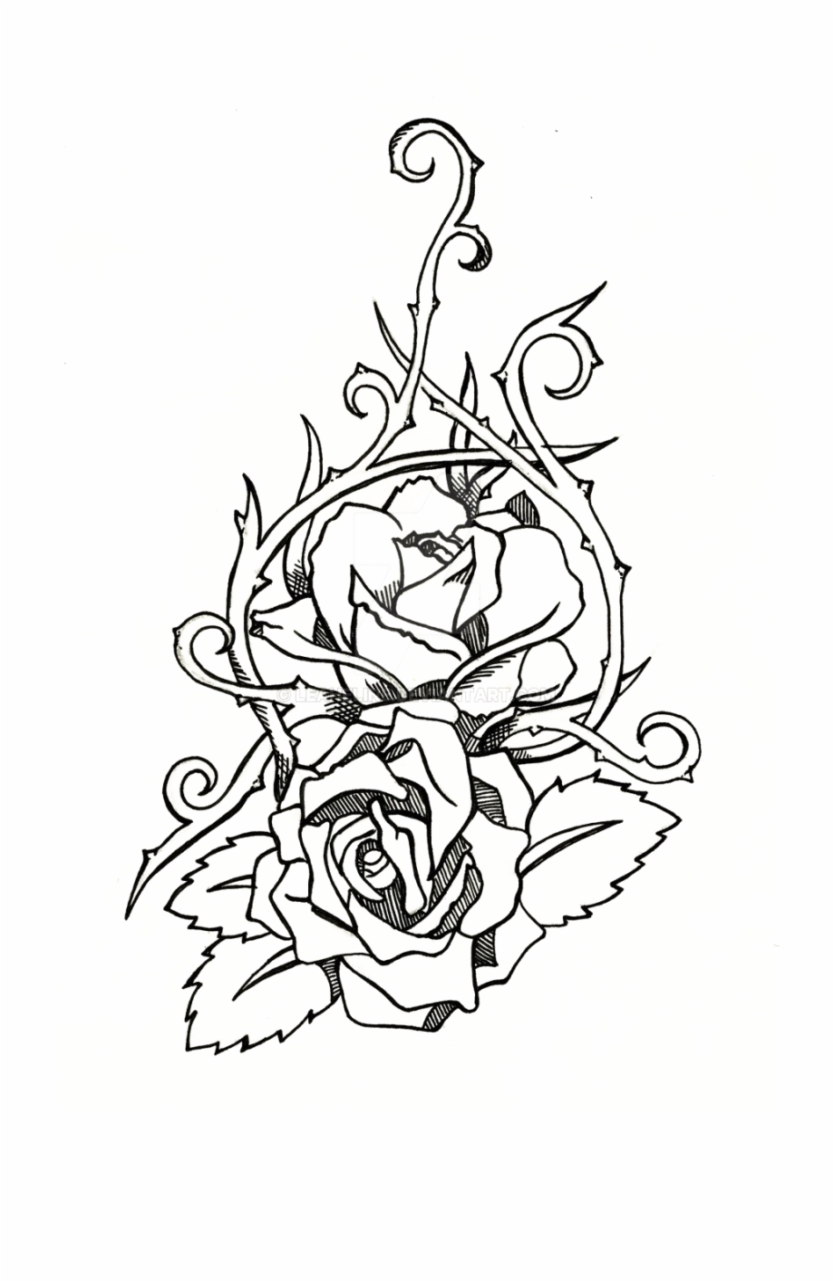 Rose Tattoo Transparent Images.