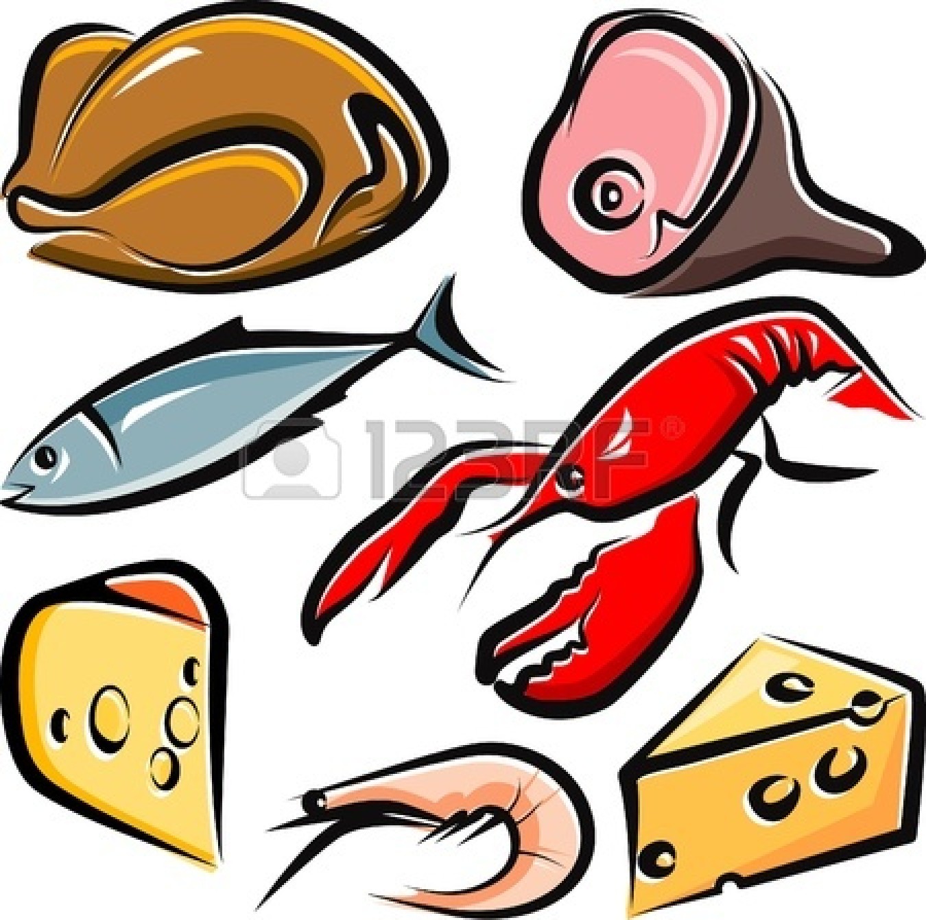 Raw Food Clipart.