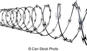 Razor Wire Clipart.