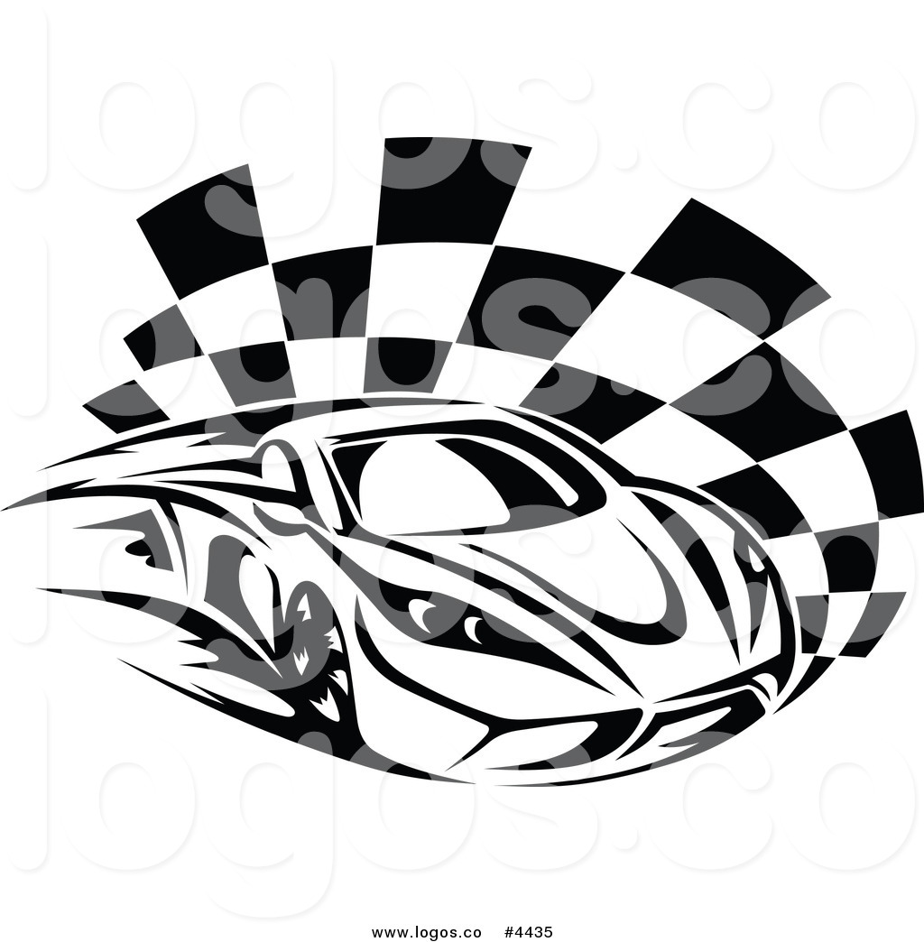 Royalty Free Race Car Logo by Vector Tradition SM.