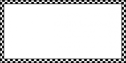 Worldlabel Border Bw Checkered X clip art free vector.