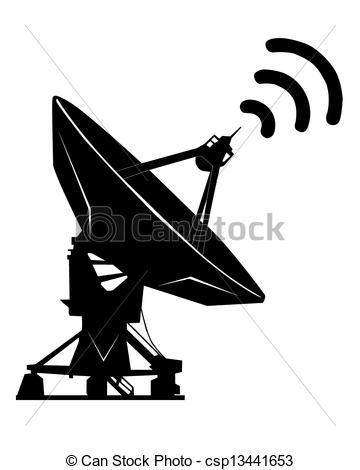 Large radio telescope Vector Clip Art Royalty Free. 15 Large radio.